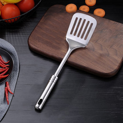Tyidzon 13 Inch Stainless Steel Spatula Silver Slotted Metal Spatula Heavy Duty Sturdy Kitchen Spatula High Heat Resistant Fryer Barbecue Cookware Etc Kitchen Meat Spatula Silver.