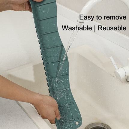 Tyidzon Silicone Sink Splash Guard 19.29X3.54X1.97 Inch Water Splash Guard for Kitchen and Bathroom Kitchen Sink Splash Guard with Suction Cup Green.