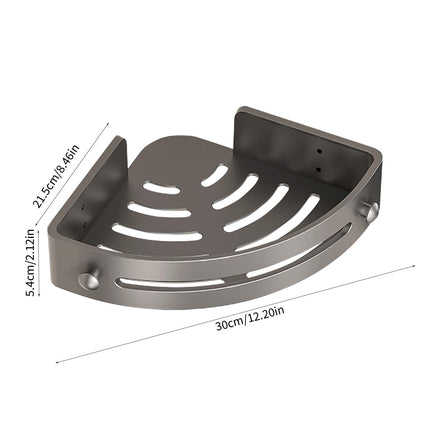 Tyidzon Bathroom Corner Shelf Gray Wall Mounted Corner Shower Caddy Kitchen Corner Shelves No Drill Shower Organizer Gray.