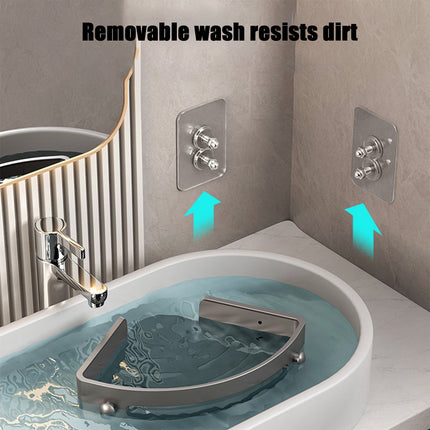 Tyidzon Bathroom Corner Shelf Gray Wall Mounted Corner Shower Caddy Kitchen Corner Shelves No Drill Shower Organizer Gray.