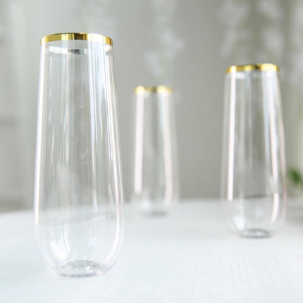 JWDX Glass and Bottle Clearance, Disposable Water Glass Champagne Glass Hot Gold Glass Plastic Cup Glass Drink Shatterproof Suitable for Parties Wedding Birthdays As shown.