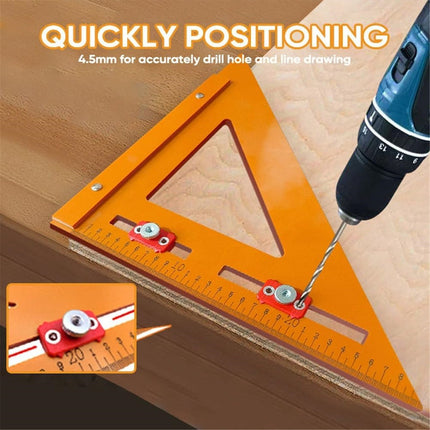 Clearance Back to School Supplies! JWDX Right Angle Ruler Punching Positioning Triangle Ruler B, for Dormitories, Apartments, Shared Spaces and Study Areas (Include: 1*Triangle Ruler) Clearance Sale B.