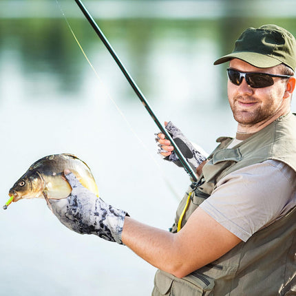 Gloves Clearance! JWDX Gloves, Sun Gloves Upf 50+ Fishing Gloves Fingerless Sun Fishing Gloves Men/Women for Kayaking Hiking Paddling Driving White.