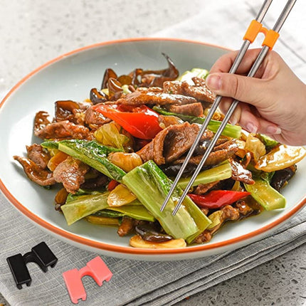 Clearance! Kitchen Utensils Set Eguiwyn Chopsticks Assistant Reusable Training Chopstick Hinge Connectors for Children and Adults 5Pcs Training Chopsticks Hinge Connector Black Blue.