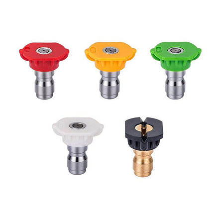 Reduced Price! Adapter Eguiwyn Quick-Connect Nozzle Tool Pressure Washer Spray Nozzle Tips Multiple Degree High Pressure Nozzle Water Gun Quick Connect Nozzle 1.0 Hole Large Fan-Shaped Black 2-E.