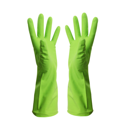 Savings, Cleaning Gloves, Eguiwyn Kid Painting Apron Sleeve, Apron Sleeve Reduced Price! 1 Pair of Gloves Gloves Gloves Washing Hand Rubber Long Cleaning Warm Gloves Kitchen Latex 3-Green2.
