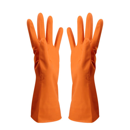 Savings, Cleaning Gloves, Eguiwyn Kid Painting Apron Sleeve, Apron Sleeve Reduced Price! 1 Pair of Gloves Gloves Gloves Washing Hand Rubber Long Cleaning Warm Gloves Kitchen Latex 3-Orange.