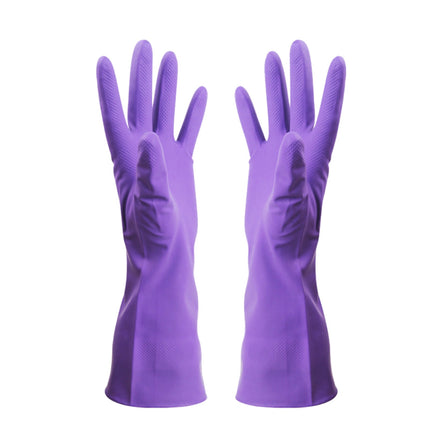 Savings, Cleaning Gloves, Eguiwyn Kid Painting Apron Sleeve, Apron Sleeve Reduced Price! 1 Pair of Gloves Gloves Gloves Washing Hand Rubber Long Cleaning Warm Gloves Kitchen Latex 3-Purple.