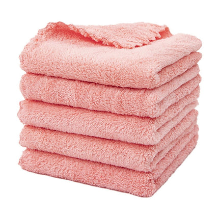 0.04lb Once for All Safe Food-Grade Items: Kitchen Cleaning Supplies! 1 Pack of Fiber Cleaning Cloth Available in 4 Colors (Green/White/Yellow/Black), Daily Home Products Kitchen Utensils Set Pink.