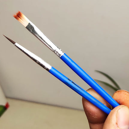 JWDX Brushes Clearance, Paint Brushes, Painting Pen, Art Tools, Brush Set, Round Tip Brushes Nylon Brushes Artist Wood Brushes for Oil Watercolor Face Nail Arts Miniature and Rock Painting Z6-Blue.