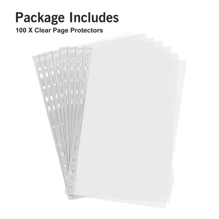 JWDX Document Bag Clearance, Material Bag, 100Pcs Sheet Protectors 9 X 12 Heavy Duty Clear Sheet Protectors Page Protectors Plastic Sleeves for Plastic Document Protectors Letter Paper Clear.