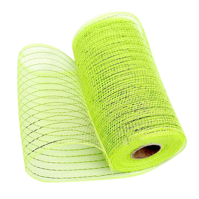JWDX Gift Yarn Clearance, Packaging Ribbon, Poly Mesh Ribbon with Metallic Foil Each Roll for Wreaths Swags Bows Wrapping and Decorating E.