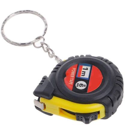 Ruler Retractable Tape Size Metric Measure 1m Pocket Chain color Key Random Tools & Home Improvement, Key ring design, you can it anywhere you want Random.