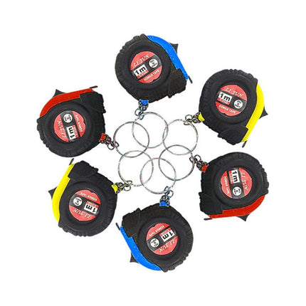 Ruler Retractable Tape Size Metric Measure 1m Pocket Chain color Key Random Tools & Home Improvement, Key ring design, you can it anywhere you want Random.