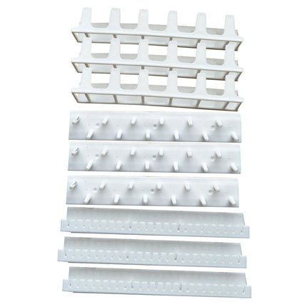 Adhesive Curtain Rod Hooks 9 in 1 Adhesive Paste Wall Hanging Storage Hooks Jewelry Display Organizer Necklace Hanger Newyear Arrival! White.