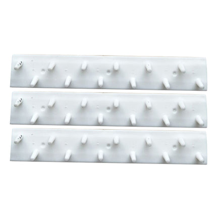Adhesive Curtain Rod Hooks 9 in 1 Adhesive Paste Wall Hanging Storage Hooks Jewelry Display Organizer Necklace Hanger Newyear Arrival! White.