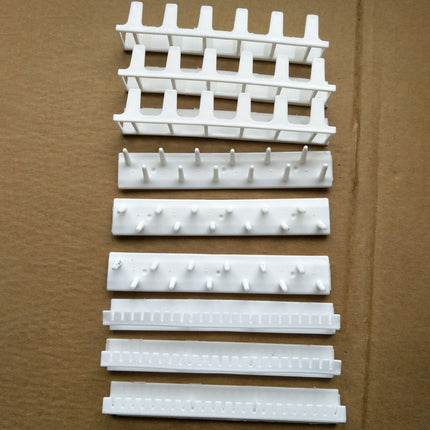 Adhesive Curtain Rod Hooks 9 in 1 Adhesive Paste Wall Hanging Storage Hooks Jewelry Display Organizer Necklace Hanger Newyear Arrival! White.