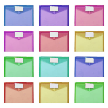 Zip Pencil 2 Pack Plastic Envelopes Poly Envelopes Sooez Clear Document Folders Us Letter A4 Size Newyear Arrival! Blue 1-Blue.