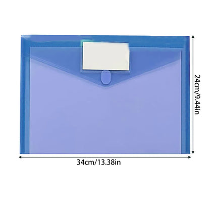 Zip Pencil 2 Pack Plastic Envelopes Poly Envelopes Sooez Clear Document Folders Us Letter A4 Size Newyear Arrival! Blue Purple.