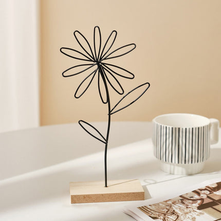 Leaf Decor Metal Golden Leaf Ornaments and Base Modern Simple Gold Leaf Table Sculpture for Living Room Bedroom Bookshelf Desktop Decoratio, Valentines Day Decorations: Desktop Ornament Black1.