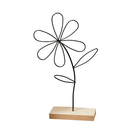 Leaf Decor Metal Golden Leaf Ornaments and Base Modern Simple Gold Leaf Table Sculpture for Living Room Bedroom Bookshelf Desktop Decoratio, Valentines Day Decorations: Desktop Ornament Black2.
