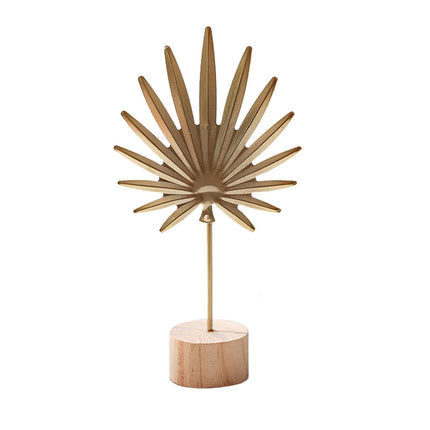 Leaf Decor Metal Golden Leaf Ornaments and Base Modern Simple Gold Leaf Table Sculpture for Living Room Bedroom Bookshelf Desktop Decoratio, Valentines Day Decorations: Desktop Ornament Gold5.
