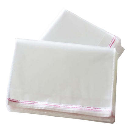 Made of Plastic, Gift Wrapping Paper Large Resealable Bags 100Pc Plastic Clear Self Sealing Bags Self Adhesive Sealing Plastic Bags in for and Clothes Jewelry Package Clear.