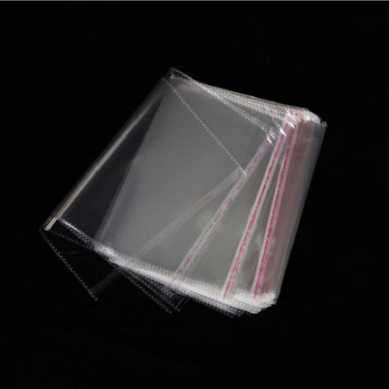 Made of Plastic, Gift Wrapping Paper Large Resealable Bags 100Pc Plastic Clear Self Sealing Bags Self Adhesive Sealing Plastic Bags in for and Clothes Jewelry Package Clear.