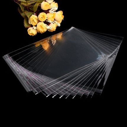 Made of Plastic, Gift Wrapping Paper Large Resealable Bags 100Pc Plastic Clear Self Sealing Bags Self Adhesive Sealing Plastic Bags in for and Clothes Jewelry Package Clear.