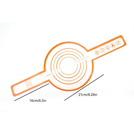 JWDX Bakeware Clearance, Silicone Baking Mat for Dutch Oven Bread Bakingreusable Non Stick Bread Baking Mat Silicone Dutch Oven Liner with Long Handles Orange.