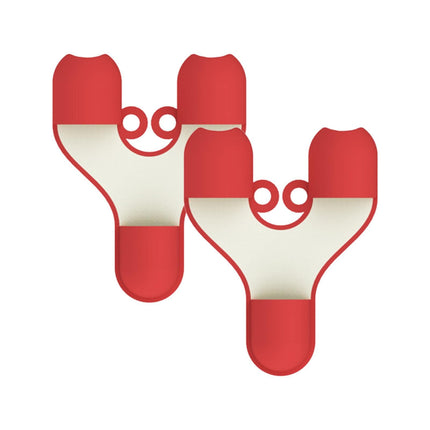 JWDX Oven Mitts Clearance, Mini Silicone Finger Oven Finger Food Tongs Kitchen Dishes Silicone Oven Heat Insulated Finger Glove Microwave Oven Silicone Non Slip Holder Kitchen Accessories Red.