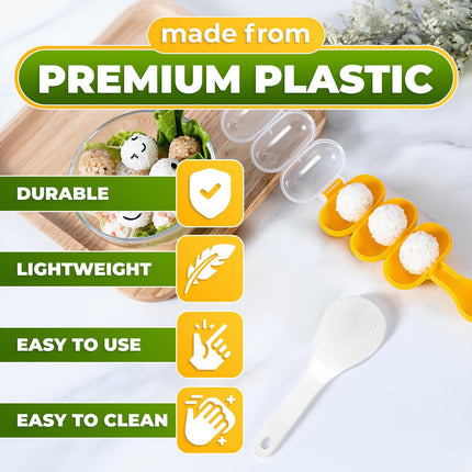 JWDX Cake Mould Clearance, Rice Maker with Rice Kitchen Cooking Tools for Home Kitchen Rice Rice Shaper Rice Shaker Maker Yellow.
