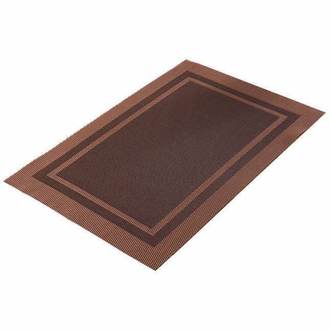 JWDX Placemat Clearance! Elegant Placemats Placemats Stain Pvc Table Mats Woven Vinyl Placemats Placemats for Dining Table, Include 1X Dining Tableware Bowls and Plates Coasters EA.