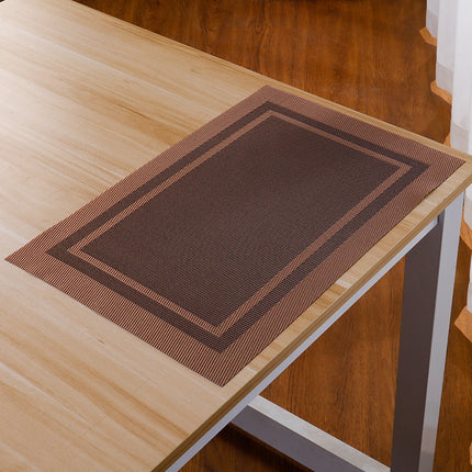 JWDX Placemat Clearance! Elegant Placemats Placemats Stain Pvc Table Mats Woven Vinyl Placemats Placemats for Dining Table, Include 1X Dining Tableware Bowls and Plates Coasters EA.