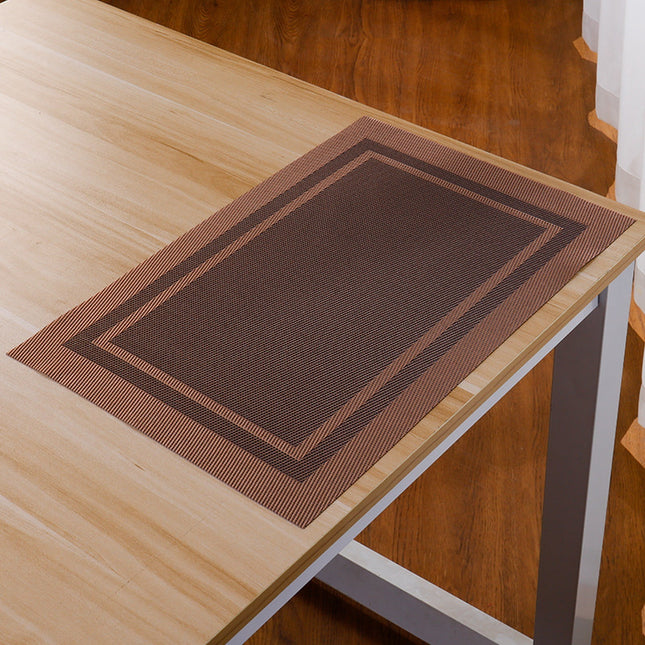 JWDX Placemat Clearance! Elegant Placemats Placemats Stain Pvc Table Mats Woven Vinyl Placemats Placemats for Dining Table, Include 1X Dining Tableware Bowls and Plates Coasters EA.