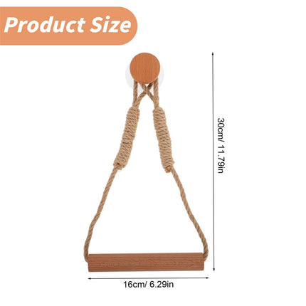 JWDX Rack Clearance, Unique Boho Toilet Paper Holder Hanging Tissue Holder for Bathroom Decorative Wood Paper Towel Rack Saving Over The Door Design Stylish Towel Holder for Bathroom As shown.
