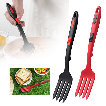 JWDX Cooking Utensils Clearance, 2Pcs Silicone Flexible Fork Heat Cooking Fork Tools Dishwasher Kitchen Fork Kitchen Non Stick Fork for Bake and Stir Mix Ingredients Whisk Eggs As shown.