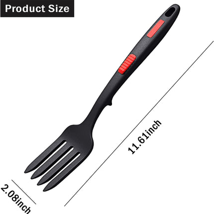 JWDX Cooking Utensils Clearance, 2Pcs Silicone Flexible Fork Heat Cooking Fork Tools Dishwasher Kitchen Fork Kitchen Non Stick Fork for Bake and Stir Mix Ingredients Whisk Eggs As shown.