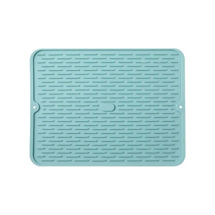 JWDX Placemat Clearance, Silicone Dish Drying Mat 2025 New Kitchen Sink Silicone Draining Mat Fast Drying Stone Sink Tray Heat Silicone Mat Easy Clean Raised Edge Holds Water B.