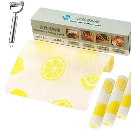 JWDX Placemat Clearance, Disposable Cutting Board Mat Disposable Cutting Mat Cutting Board Sheet with Built in Crease Flexible Plastic Cutting Mat for Kitchen As shown.