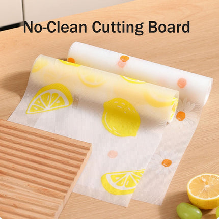 JWDX Placemat Clearance, Disposable Cutting Board Mat Disposable Cutting Mat Cutting Board Sheet with Built in Crease Flexible Plastic Cutting Mat for Kitchen As shown.