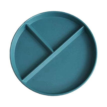 JWDX Tableware Clearance, Wheat Plates for Adults Reusable Dinnerware Set Kids Divided Plate Bariatric Plastic Salad Lunch Tray Microwave and Dishwasher BU2.