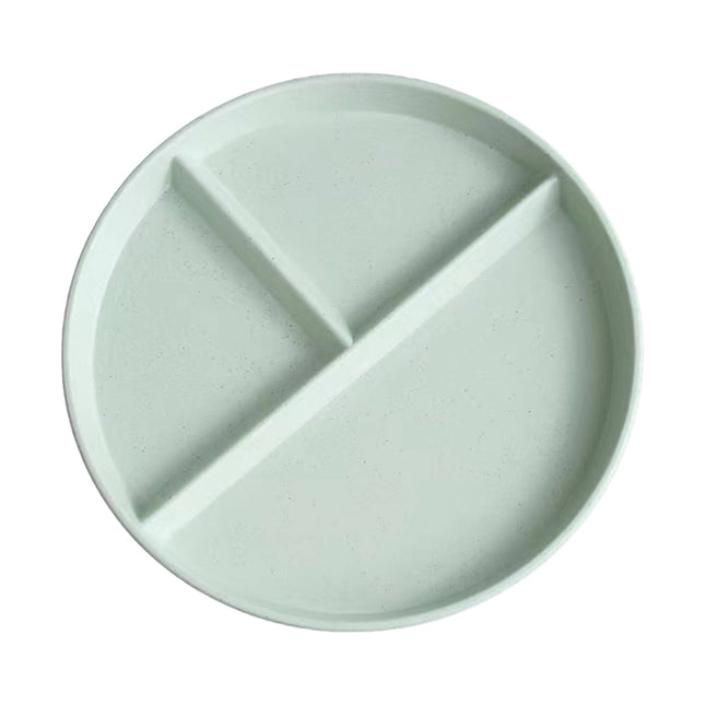 JWDX Tableware Clearance, Wheat Plates for Adults Reusable Dinnerware Set Kids Divided Plate Bariatric Plastic Salad Lunch Tray Microwave and Dishwasher GNA.