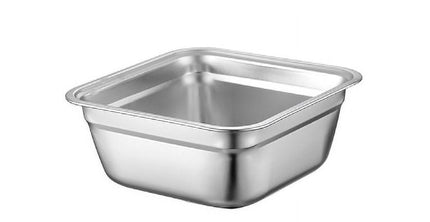 JWDX Closure Bags and Lids and Boxes Clearance, 1Pc Dish Tub for Kitchen Sink Square Stainless Tub with Smooth and Wide Edge Stackable Stable Flat Bottom Multi Purpose Wash Basin As shown.