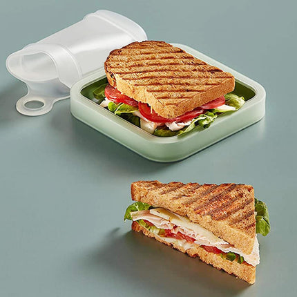 JWDX Food Storage Clearance, Silicone Sandwich Container for Lunch Boxes Food Storage Containers with Lids Meal Prep Reusable Bag Box Microwave Freezer and Dishwasher As shown.