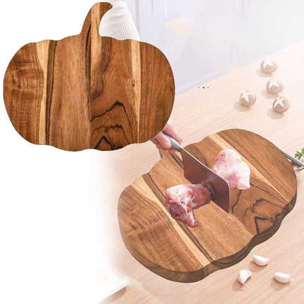 JWDX Cooking Utensils Clearance, Kitchen Pumpkin Cutting Board Halloween Charcuterie Wooden Boards Halloween Pumpkin Shaped Wood Cutting Board Cooked Food Wooden Board for Chopping Meat As shown.