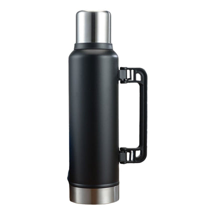 JWDX Glass and Bottle Clearance, Stainless Vacuum Insulated Travel Jug Large Capacity Outdoor Thermal Water Bottle with Carry Handle 1400Ml BKB.