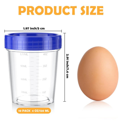 JWDX Food Storage Clearance, 4 Ounce Dressing Container Leak Proof Seasoning Container with Lid Reusable Screw Lid Plastic Container As shown.