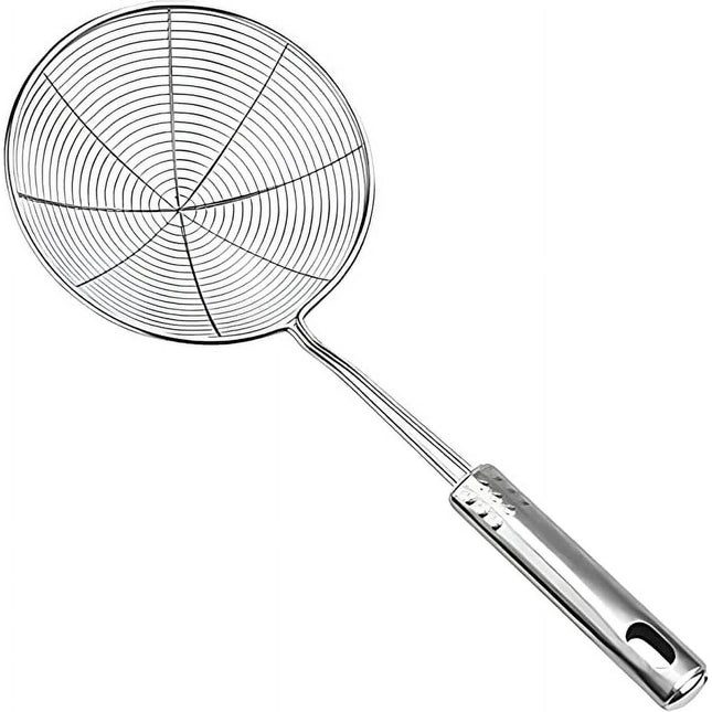 JWDX Strainers Clearance, Stainless Strainer for Cooking and Frying Kitchen Utensils Wire Strainer Pasta Strainer Spoon As shown.