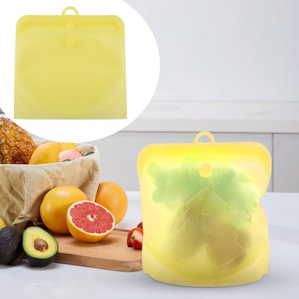 JWDX Closure Bags and Lids and Boxes Clearance, Reusable Silicone Food Storage Bag Sandwich Bag Sealed Freezer Bag Liquid Snack Lunch Fruit Fresh Produce Bag | Best Storage and Cooking Bag (1Pc) YEB.